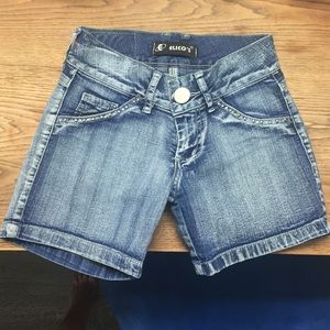 Denim shorts