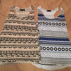 TWO racer back tanks from Thailand