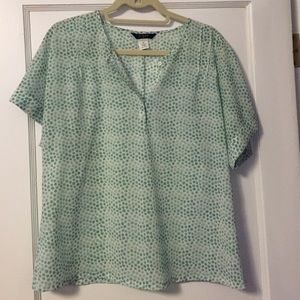 J.Crew turquoise flowy top