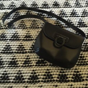 Authentic Ferragamo Black Leather Bag