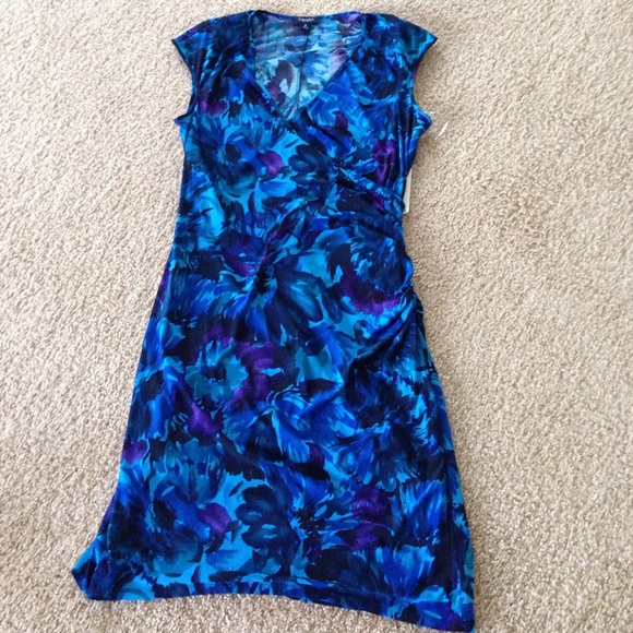 Brand new purple and blue floral dress