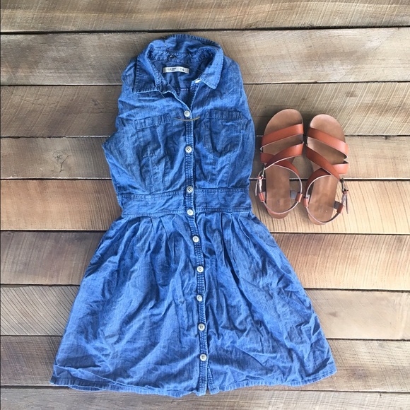 Old Navy Denim Buttondown Dress