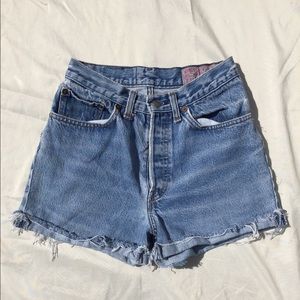 Vintage Levi High Waisted Jean Shorts