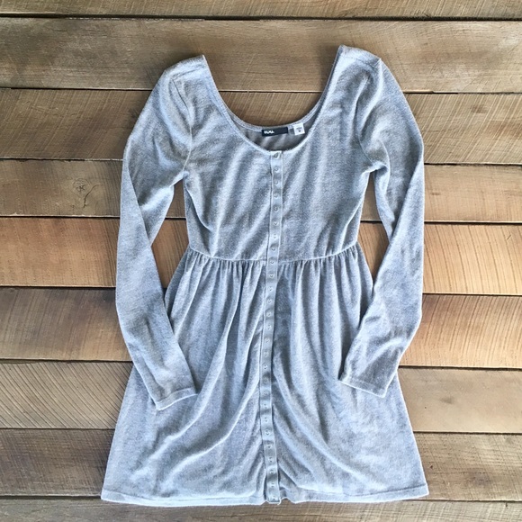 BDG Soft Grey Babydoll Dress