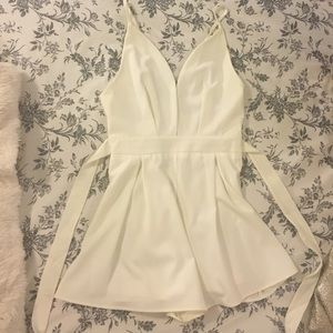 AKIRA White Romper