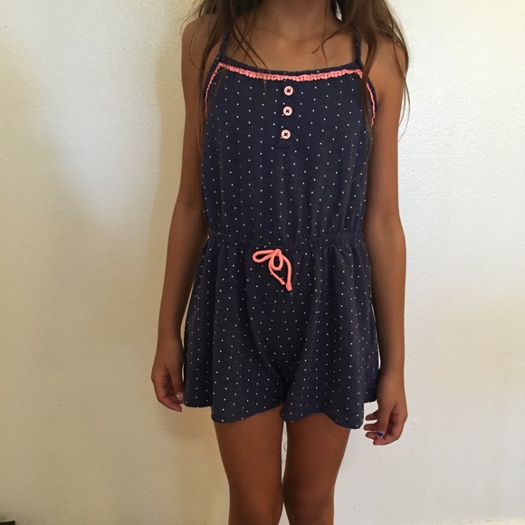 Cherokee Other - Navy Polka Dot Romper NWOT