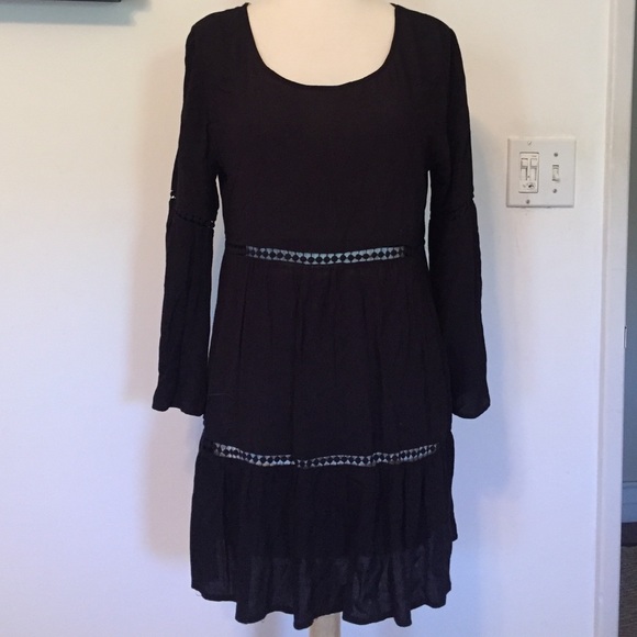 Black, flow dress