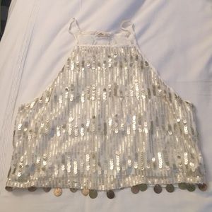 hollister sequin crop top!