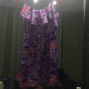 Ruffled Purple Dress