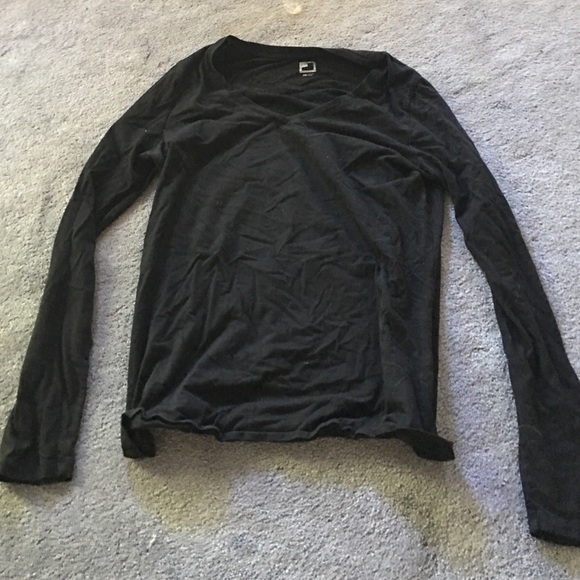 black long sleeve shirt