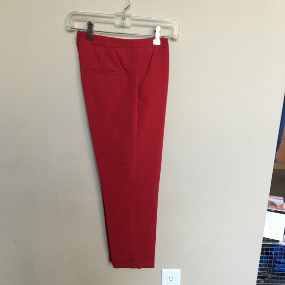 ASOS PETITE Cigarette Pant - Red / US 6