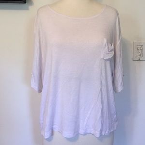 Light weight, white short sleeve with pocket