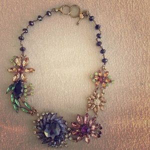 Gorgeous Multi-color gemstone Fossil necklace.