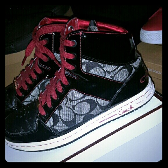 High top Coach sneakers