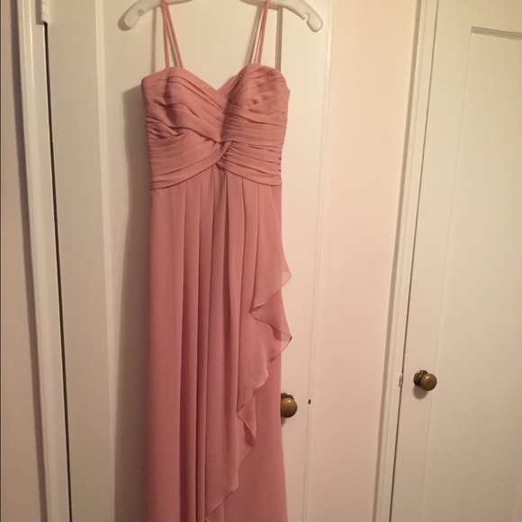 Ballet pink David bridals dress