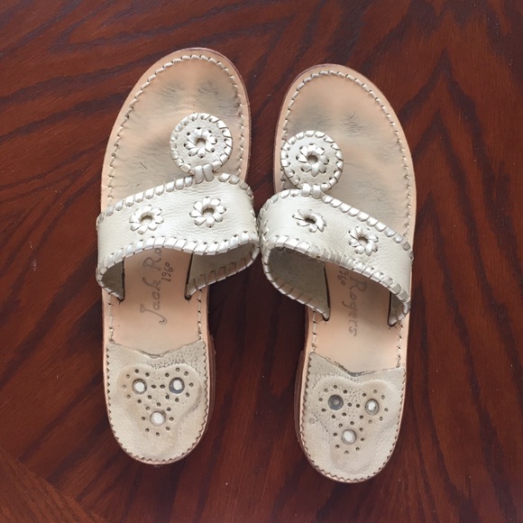 Bone/Platinum Jack Rogers