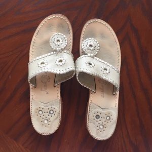 Bone/Platinum Jack Rogers