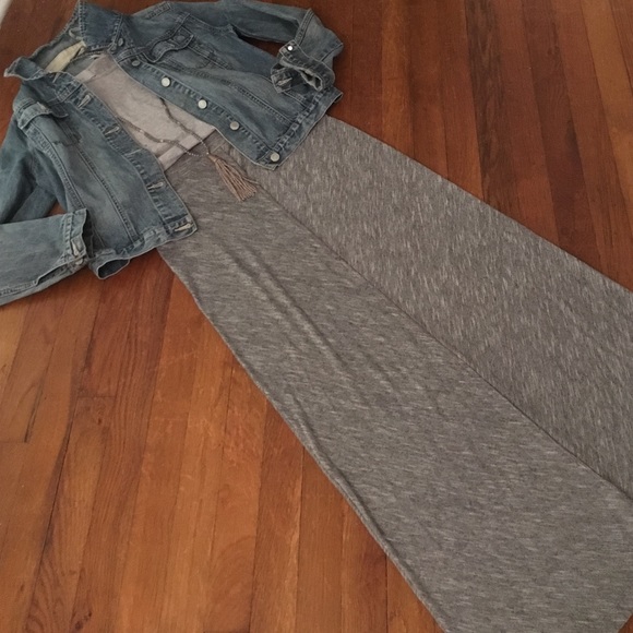 Loft Grey Maxi Skirt
