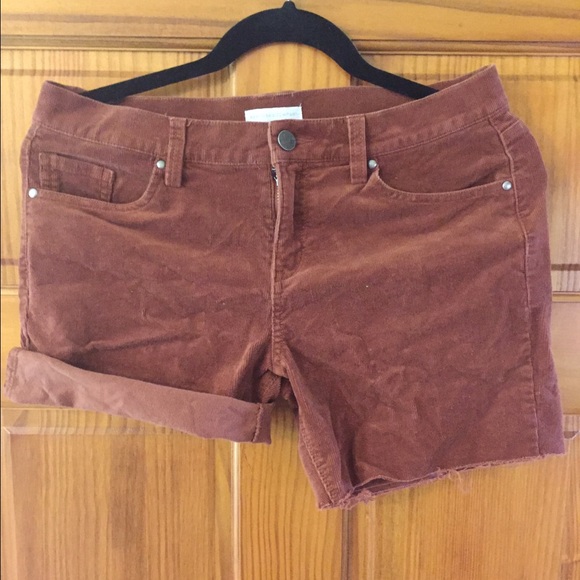 cut off corduroy shorts