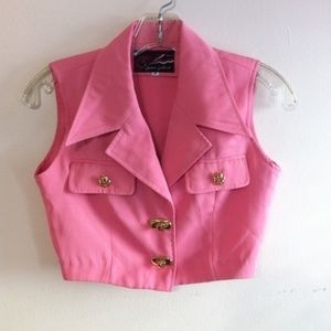 Pink Cropped Jacket