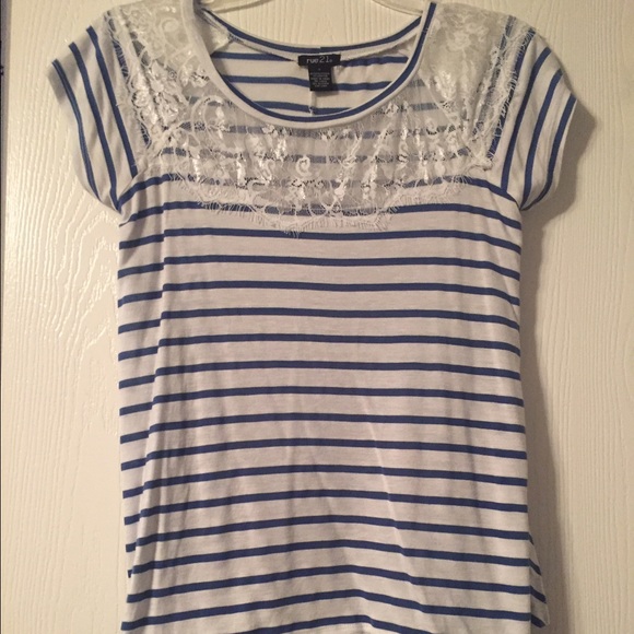 Rue21 Striped Flow Top - Picture 1 of 4