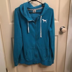 PINK long hoodie full zip