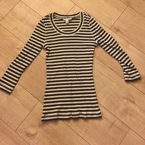 Banana republic green striped sweater