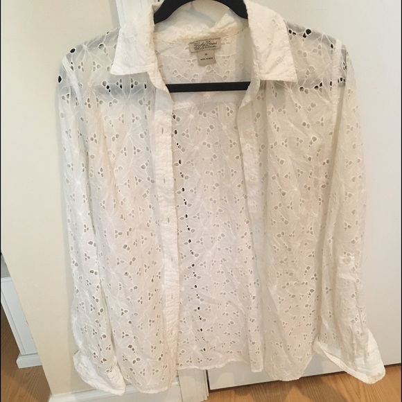 Eyelit Ivory Lucky Brand Button Down