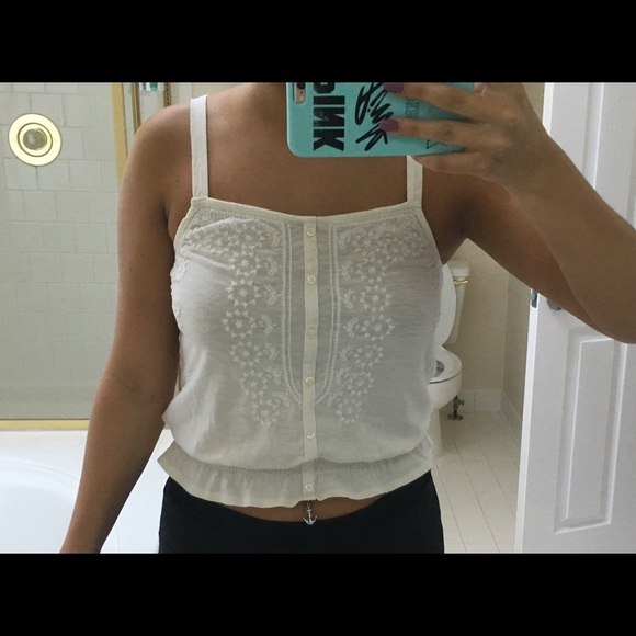 American Eagle Embroidered Top - Picture 1 of 4
