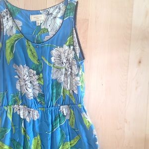 Anthro Moulinette Soeurs Floral Silk Dress