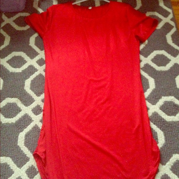 Red T-Shirt Dress