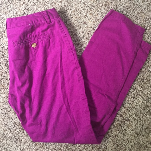 GAP // purple skinny ankle pants/chinos
