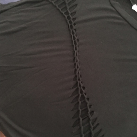 Nordstrom Black Flowy Cutout Tank - Picture 4 of 4