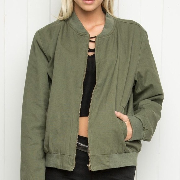 Brandy Melville Kasey Bomber Jacket