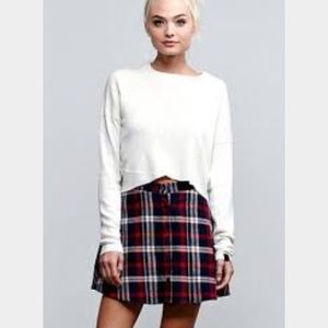La hearts plaid skirt