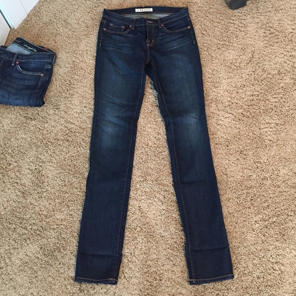 J Brand pencil leg dark vintage colored jeans