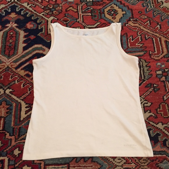 White Patagonia Athletic Tank Top
