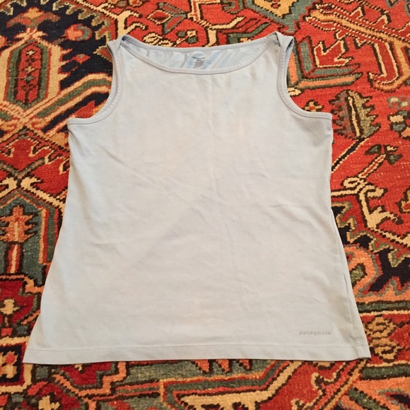 Pale Blue Patagonia Athletic Tank Top