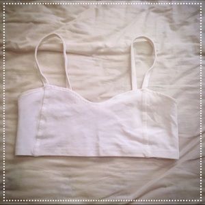White Brandy Melville Caged Bralette