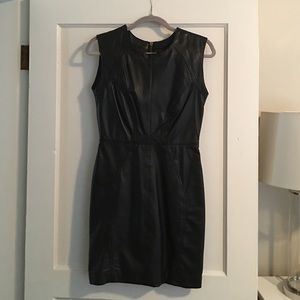 Aqua Luxe Leather Dress