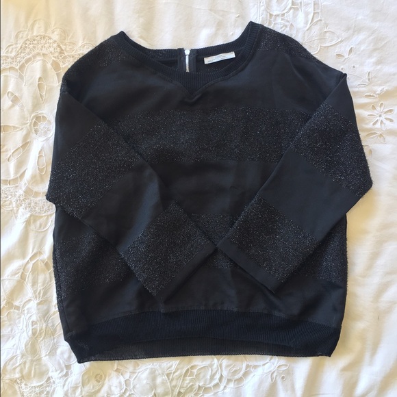 Black Sparkle Zara Shirt - Picture 1 of 4