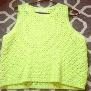 Neon Yellow Crop Top