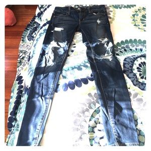 "Destroyed"  American Eagle Jeggings