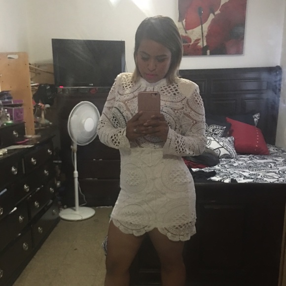 Embroidery white dress...never worn