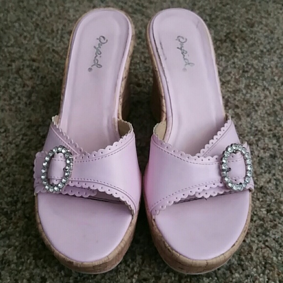 Pink Rhinestone Sandals