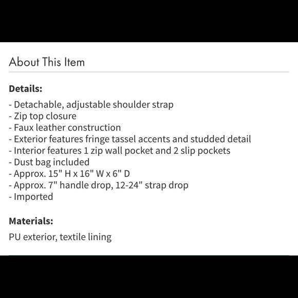 🚨SOLD🚨STEVE MADDEN BLACK HOBO🎉💕 - Picture 3 of 4