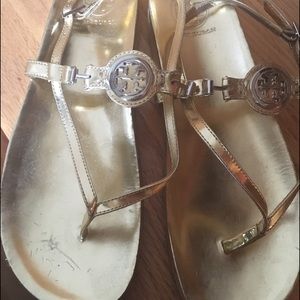 Gold Tory burch sandal