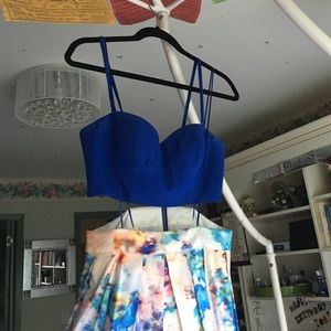 DRESS: Water colored illusion two-piece cocktail