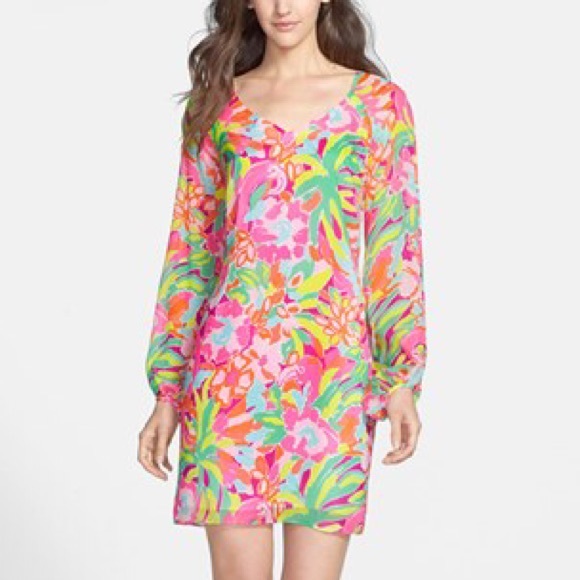 Chiffon Lilly Pulitzer Dress - Picture 4 of 4
