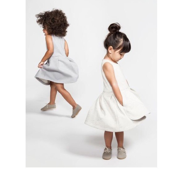 Pleated Dress With Apron - Picture 2 of 3